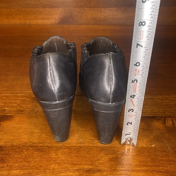 Umberto Raffini signature black Leather platform ankle boots Eu 39 US 8.5 - Picture 8 of 14